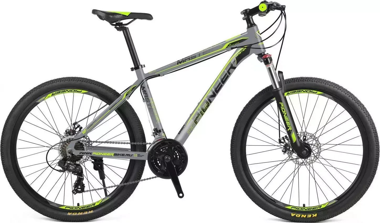 Велосипед PIONEER MASTER 26 AL/19 gray-black-green 26" "