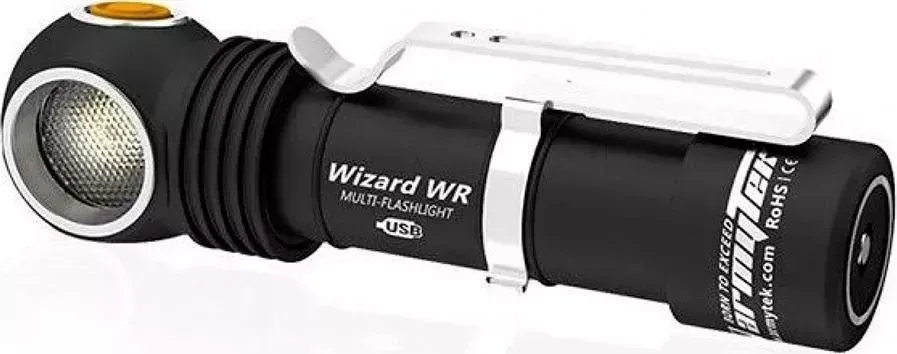 Фонарь ручной Armytek Wizard C2 WR Magnet USB черный/желтый (F06901C)