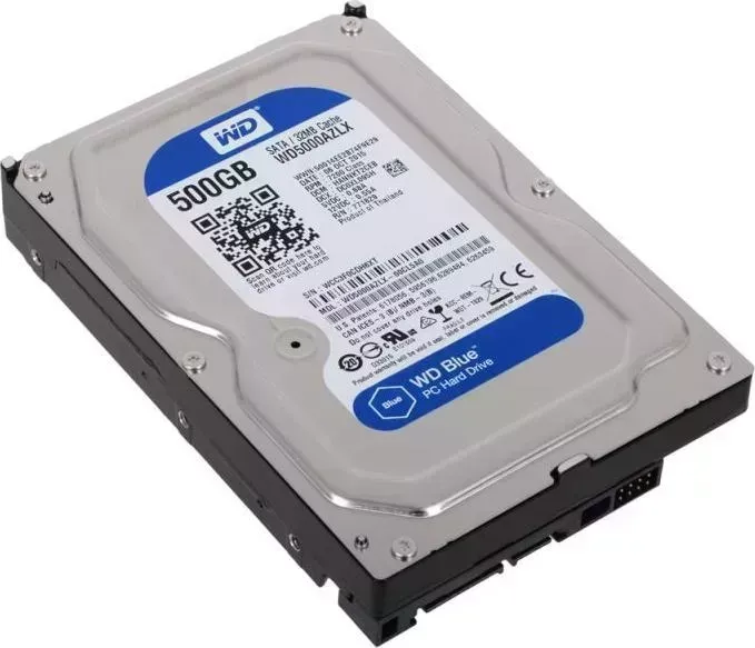 Жесткий диск Western Digital Blue 500GB/3,5/SATA-III (WD5000AZLX)