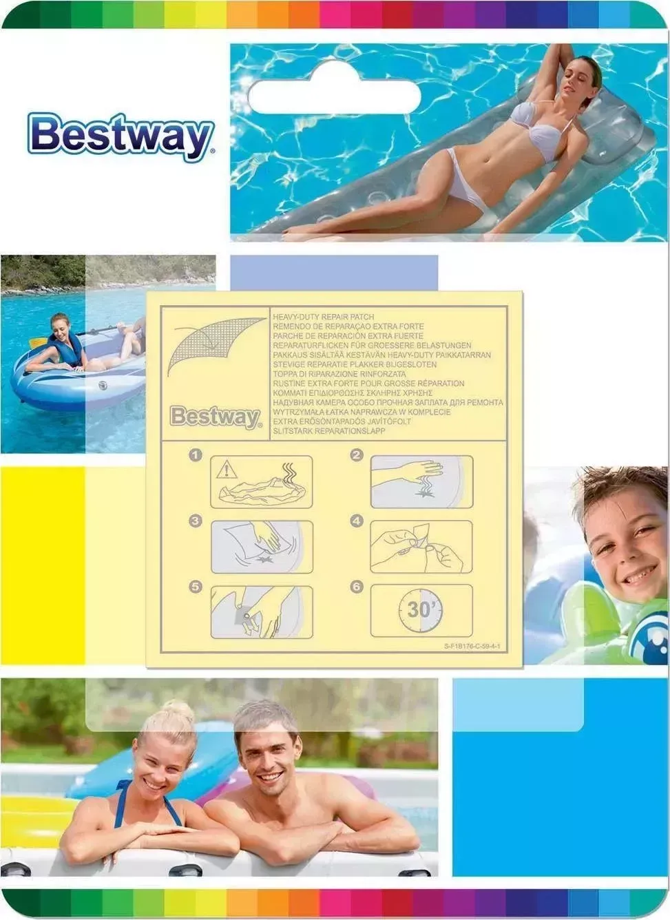 Аксессуар BESTWAY для бассейнов BestWay Ремонтный набор, 10 заплаток (62068)