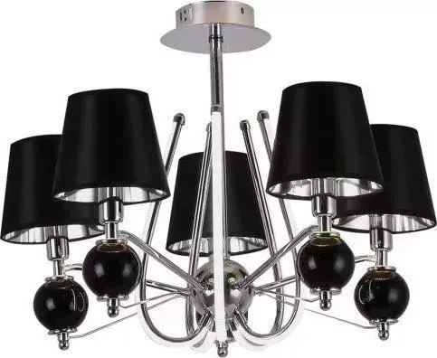 Люстра Hiper H809-5 5E2760Вт BLACK/CHROME