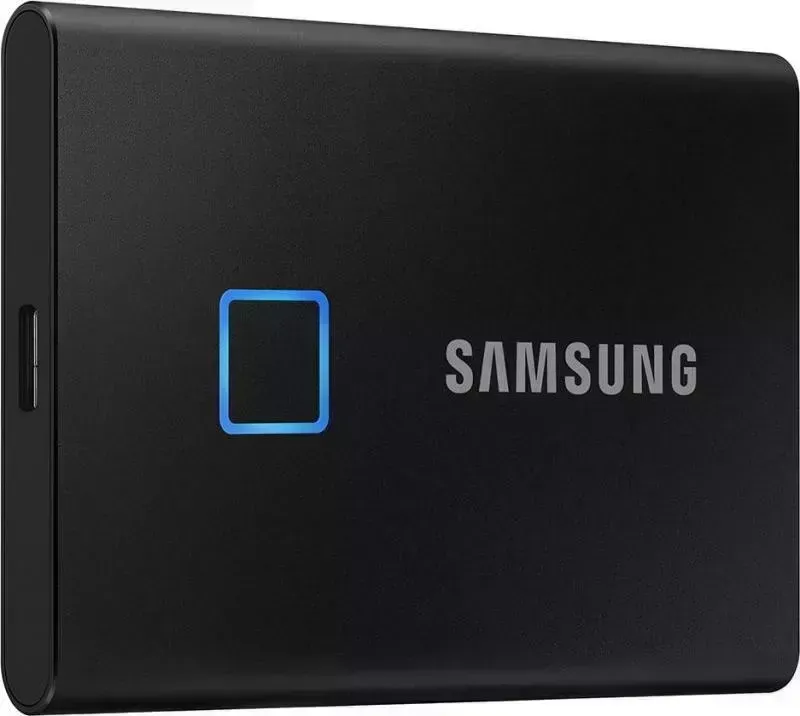 SSD накопитель SAMSUNG 500GB Т7 Touch MU-PC500K, 3D NAND TLC, USB 3.2 Type-C [R/W - 1050/1000 MB/s] Black