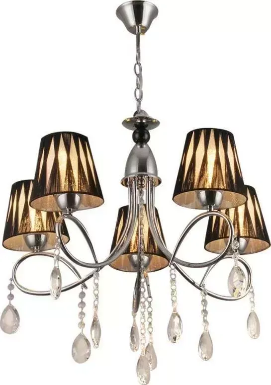 Люстра Hiper H133-5 5E2760Вт BLACK/CHROME