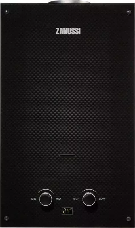 Водонагреватель проточный электрический ZANUSSI GWH 10 Fonte Glass Carbon