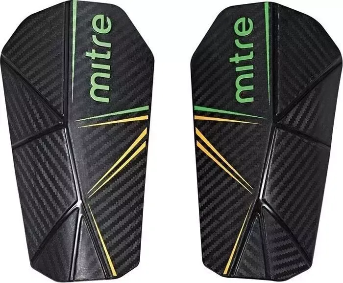 Щитки футбольные Mitre Delta Slip арт. S80005BGY, р. L, без голеностопа, пластик, черный