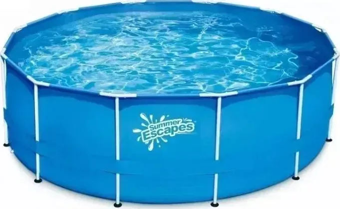 Бассейн каркасный Polygroup 305x107 см, 6300 л, лестница, подстилка, тент