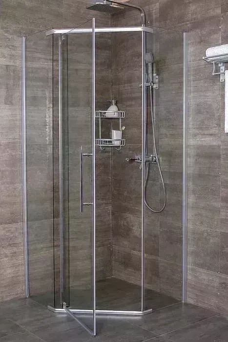 Душевой уголок ERLIT Comfort 90x90 с поддоном, прозрачный, хром (ER10109V-C1, ЛП00010)