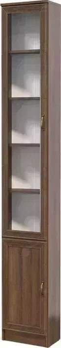 Шкаф комбинированный Олимп В-21 дуб кальяри/ Masa Decor дуб кальяри/профиль: Masa Decor дуб кальяри/стекло