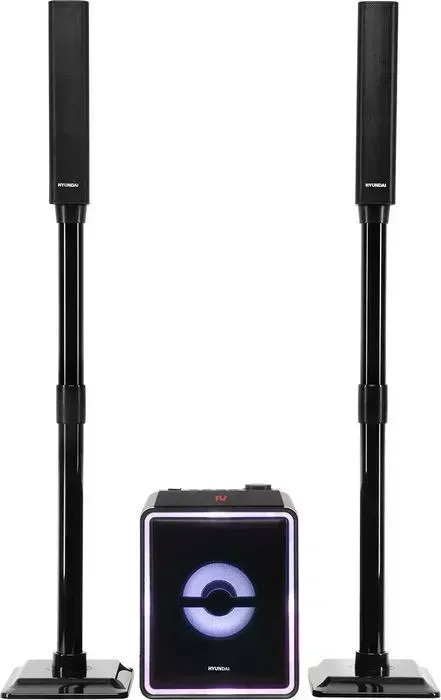 Музыкальный центр микро HYUNDAI H-HA600 черный 80Вт FM USB BT SD/MMC/MS
