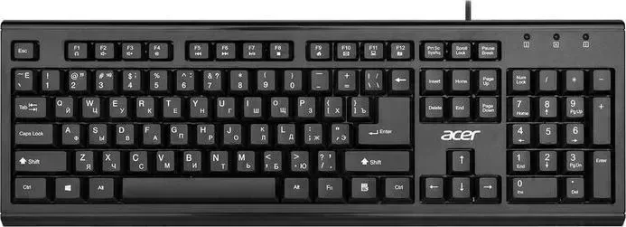 Клавиатура ACER OKW120 черный USB Multimedia (ZL.KBDEE.006)