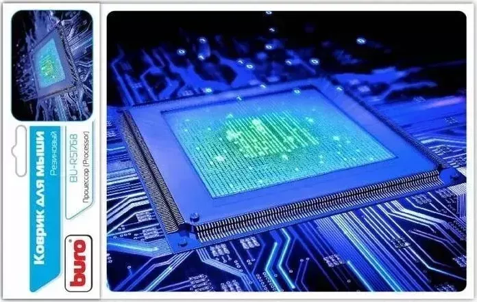 Коврик для мыши BURO BU-R51768 рисунок/процессор 220x180x2 мм