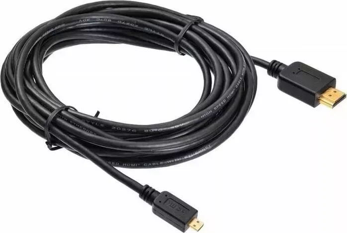 Кабель HDMI BURO 1.4 (m)/Micro (m) 5м. черный (MICROHDMI-5M)