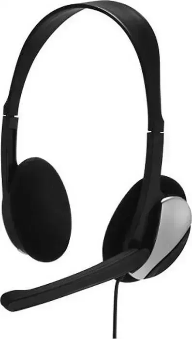 Гарнитура HAMA Essential HS-P100 черный 2м накладные оголовье (00139900) с микрофоном