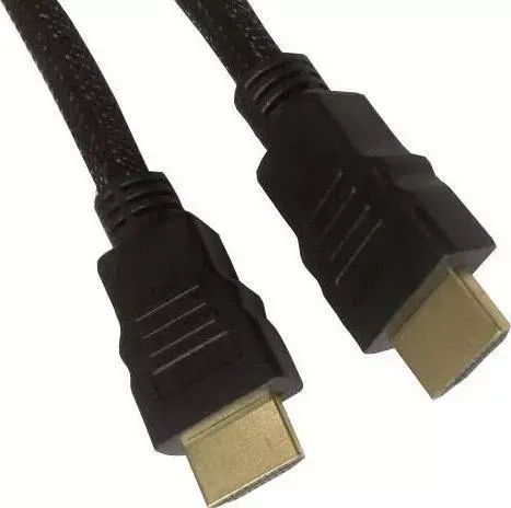 Кабель HDMI BURO (m)/ (m) 1м. феррит.кольца Позолоченные контакты черный (HDMI-V1.4-1MC)