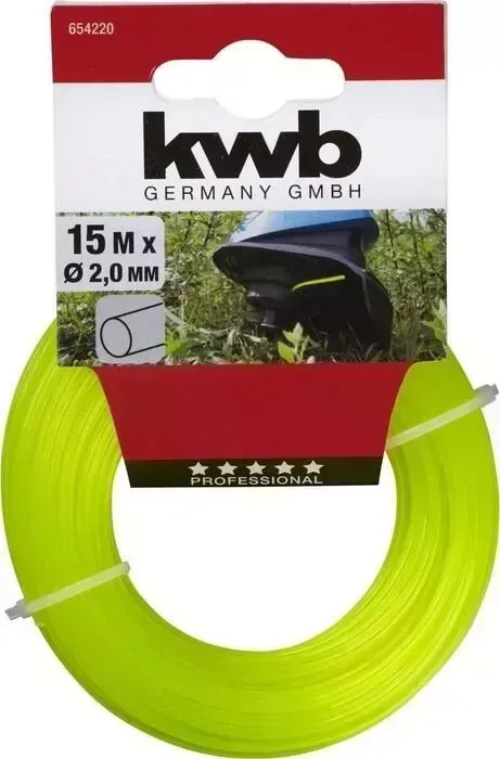 Леска триммерная Einhell KWB Profi 2ммх15м, нейлон, профиль "круг" для триммера
