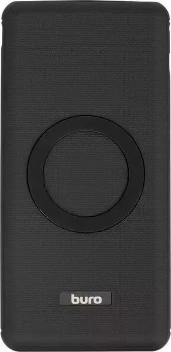 Внешний аккумулятор BURO BPQ10F 10000mAh 3A QC PD 2xUSB беспроводная зарядка черный (BPQ10F18PBK)