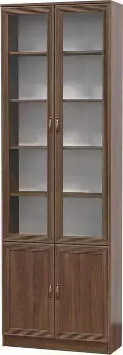 Шкаф комбинированный Олимп В-19 дуб кальяри/ Masa Decor дуб кальяри/профиль: Masa Decor дуб кальяри/стекло