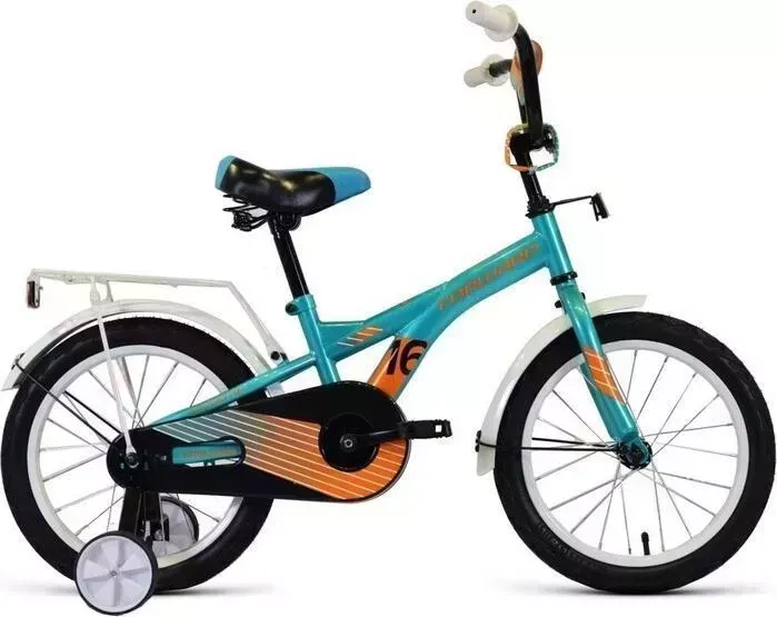 Велосипед FORWARD CROCKY 16 (2021) бирюзовый/оранжевый