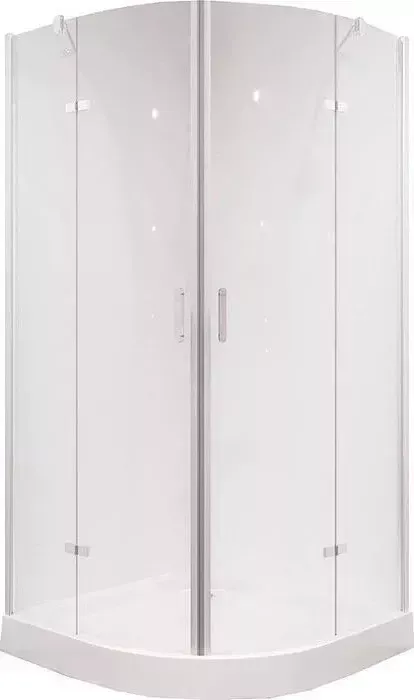 Душевой уголок NIAGARA Nova 100х100 с поддоном, прозрачный, хром (NG-6616-08, NG-100-100-08)