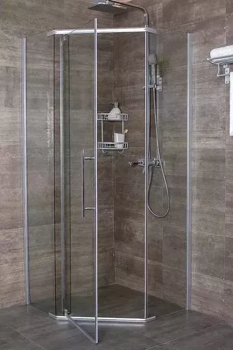 Душевой уголок ERLIT Comfort 100x100 с поддоном, прозрачный, хром (ER10110V-C1, ЛП00009)