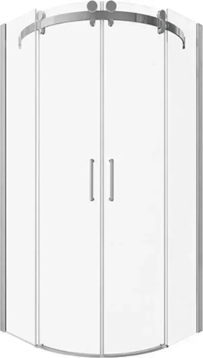 Душевой уголок Bravat Wave 90x90 с поддоном, прозрачный, хром (BS090.1202S, ЛП00180)