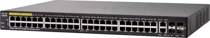 Коммутатор Cisco SB SG350-52MP 52-port Gigabit Max-PoE Managed Switch, 48x PoE из них 8x PoE++ 60Вт, 740Вт