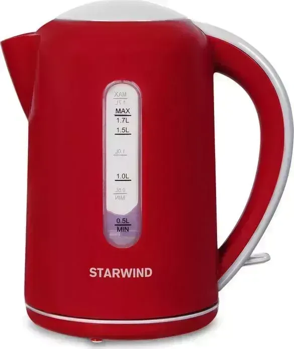 Чайник электрический STARWIND SKG1021 красный/серый