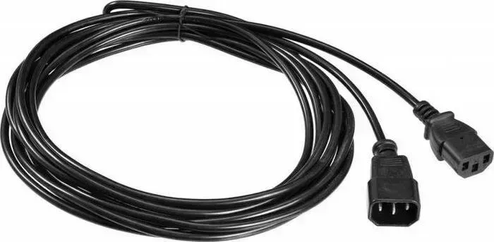 Кабель BURO -удлинитель питания AN23-1008-5 IEC C13 IEC C14 5м черный