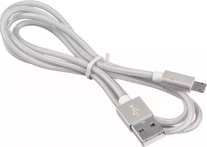 Кабель BURO BHP LGHT+MCR USB (m)-Lightning (m)/micro USB (m) 1м серый