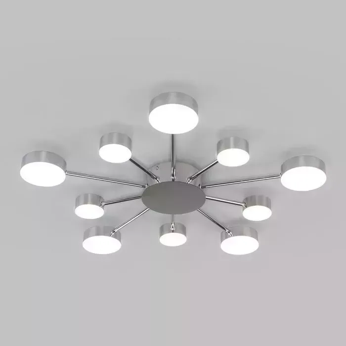 Потолочная светодиодная люстра EUROSVET Nitrino 90242/10 хром