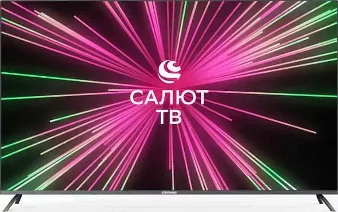 Телевизор STARWIND SW-LED65UB405 (65", Smart TV, Салют ТВ, Frameless gun metal, Ultra HD)