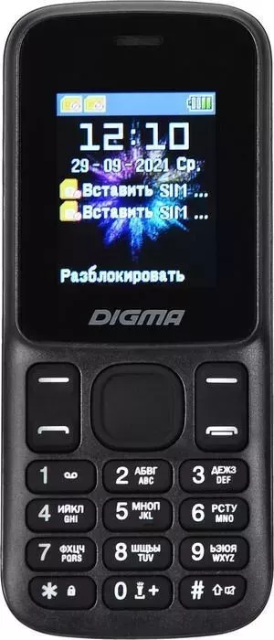 Мобильный телефон DIGMA A172 Linx 32Mb черный моноблок 2Sim 1.77" 128x160 GSM900/1800 microSD max32Gb
