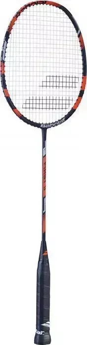 Ракетка для бадминтона Babolat First II, арт. 601328-104, алюминиевый обод, со струнами, красный