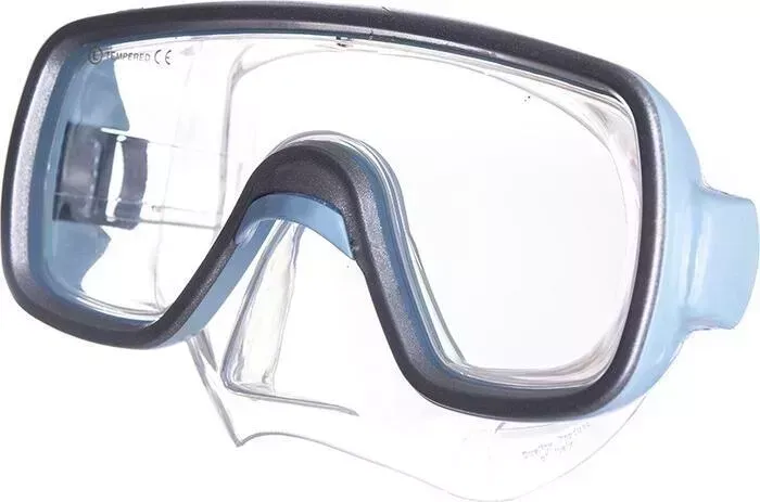 Маска для плавания Salvas Geo Md Mask, арт. CA140S1QYSTH, закален.стекло, силикон, р. Medium, голубой