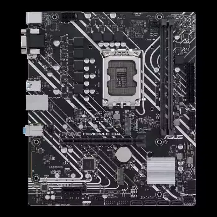 Материнская плата ASUS PRIME H610M-E D4-CSM, LGA1700, H610, 2*DDR4, DP+D-Sub + HDMI, SATA3, Audio, Gb LAN, USB 3.2*4, (PRIME H610M-E D4-CSM)