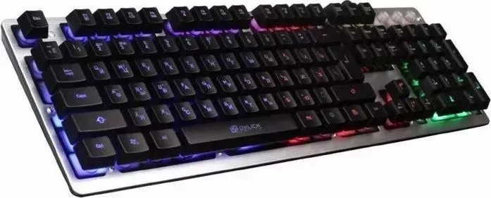 Клавиатура OKLICK 770G IRON FORCE серый/черный USB Multimedia for gamer (405625)