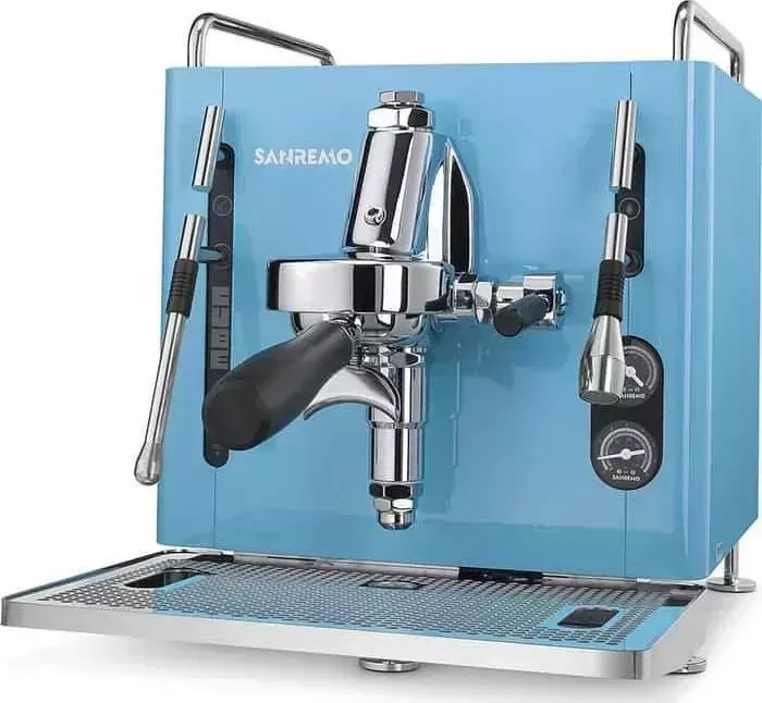 Кофемашина Sanremo CUBE V A 1GR (полуавтомат) 1 гр. голубая