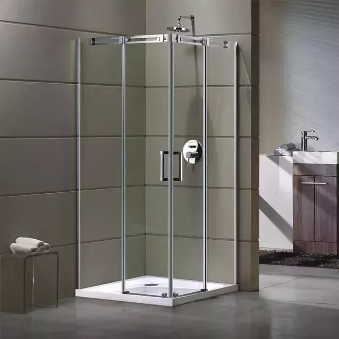 Душевой уголок GROSSMAN Galaxy 90x90 с поддоном, прозрачный, хром (GR-3090, GR-119109020)
