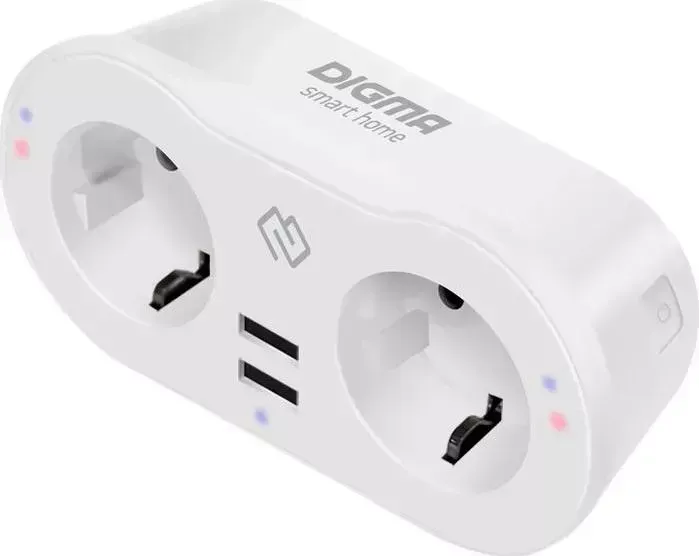 Умная розетка DIGMA DiPlug 400 EU Wi-Fi белый (TY1932)