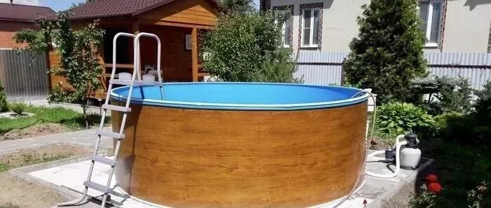 Бассейн каркасный Лагуна ТМ238/45713 457х125см Светлое дерево 19300л