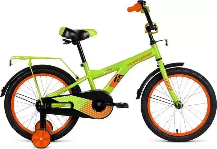 Велосипед FORWARD CROCKY 18 (2021) зеленый/оранжевый