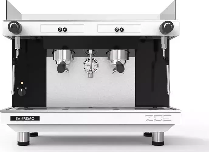 Кофемашина Sanremo ZOE 2G SAP TA (полуавтомат) 2 высокие гр. белая