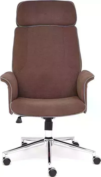 Кресло офисное TetChair Charm флок коричневый 6
