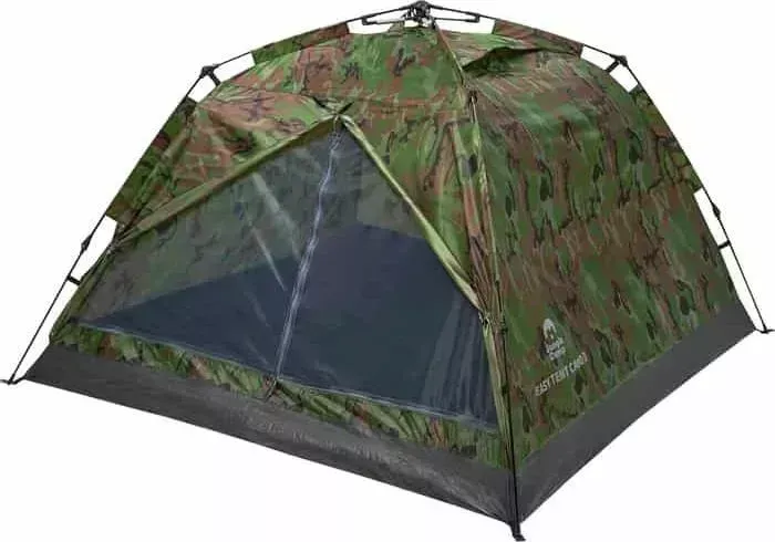 Палатка Jungle Camp Easy Tent Camo 2, зеленый/серый