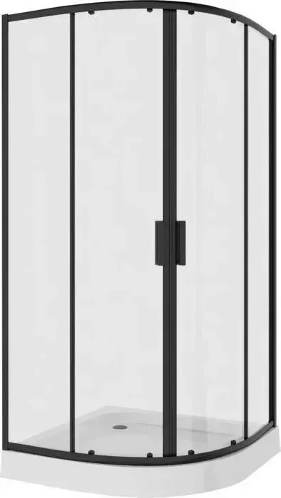 Душевой уголок NIAGARA Nova 90x90 с поддоном, прозрачный, черный (NG-6806-08 BLACK, NG-90-90)
