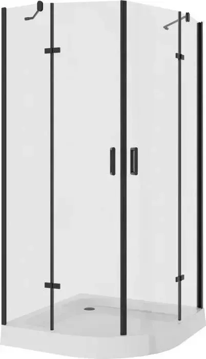 Душевой уголок NIAGARA Nova 90x90 с поддоном, прозрачный, черный (NG-6815-08 BLACK, NG-90-90)