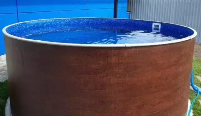 Бассейн каркасный Лагуна ТМ235/24414 244х125см Темное дерево 5200л