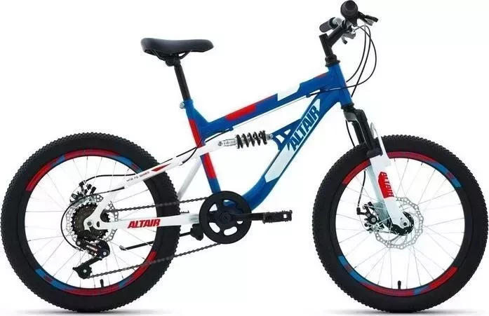 Велосипед Altair MTB FS 20 disc (2021) 14 синий/красный FS 20 14