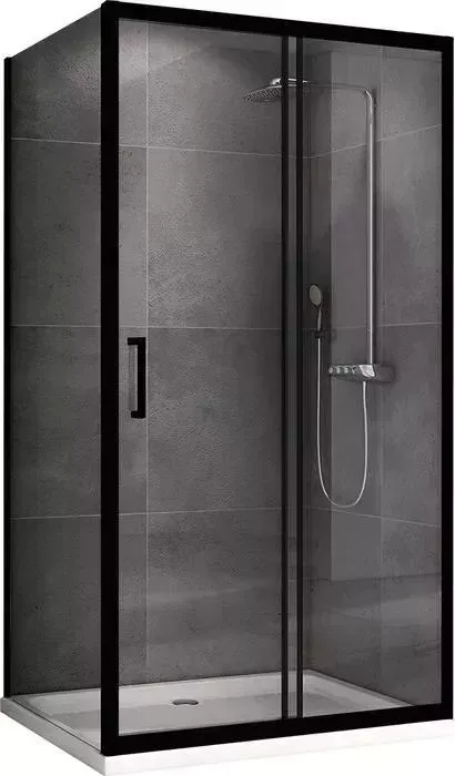 Душевой уголок Abber Schwarzer Diamant 110х70 прозрачный, черный (AG30110B-S70B)