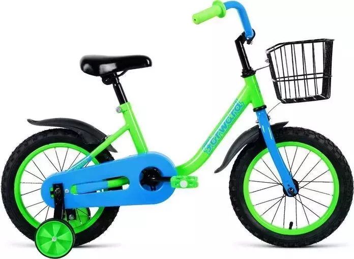 Велосипед FORWARD BARRIO 14 (2021) зеленый